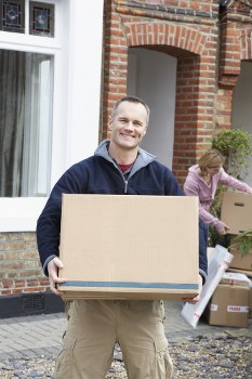 Furniture pick-up team removing bulky household items in Hampton