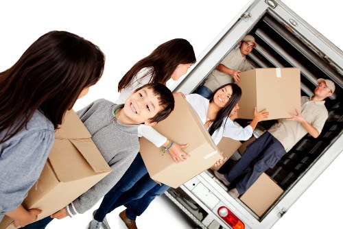 Professional removals team working on a home move in Hampton