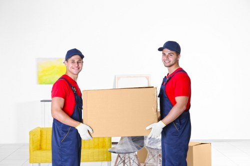 Local removals team handling a home move in Hampton
