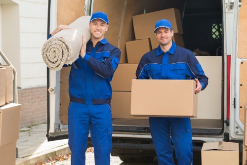 Preparing boxes and furniture for a Hampton move
