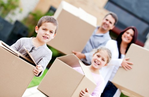 Local van service helping with a flat move in Hampton