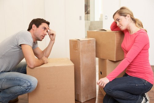 Local movers coordinating a business relocation with access planning in Hampton