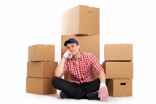 Local moving truck in Hampton handling residential and business transport
